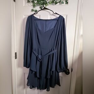 Elegant Navy Blue Dress